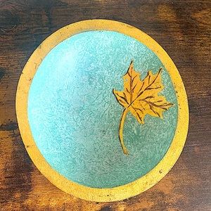 3/$25 ⭐️ Artisan Painted Wooden Trinket Bowl